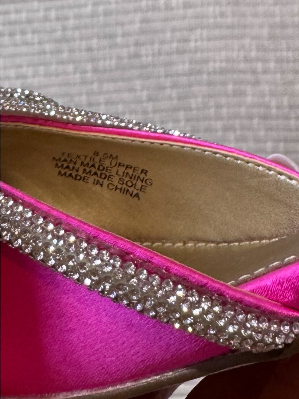 Lilly Pulitzer Ryley Slingback Cerise Pink Rhinestone Bow Kitten Heels 8.5M - Picture 8 of 10